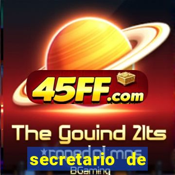 secretario de esporte salario